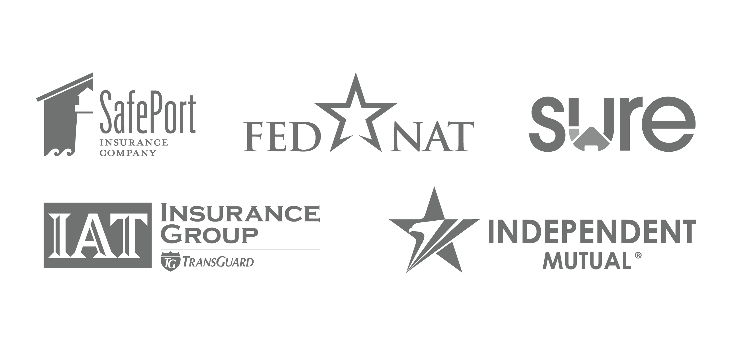 FedNat, Independent Mutual, IAT, SafePort, SURE