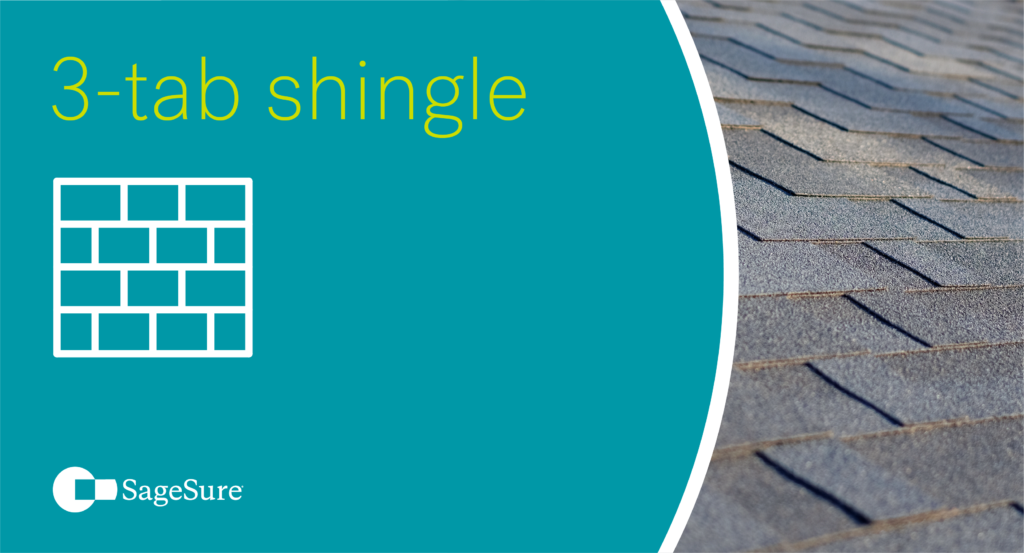 Three tab shingle