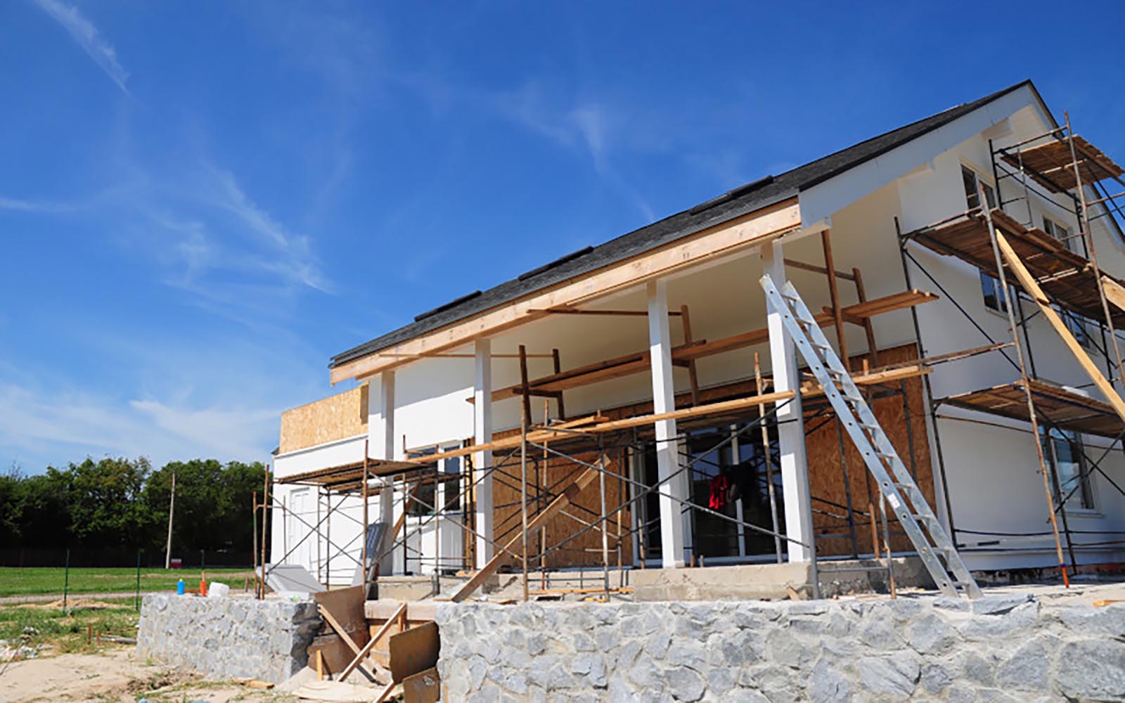 House being remodeled