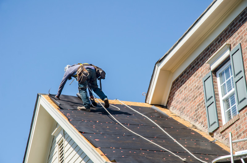 worker on roof