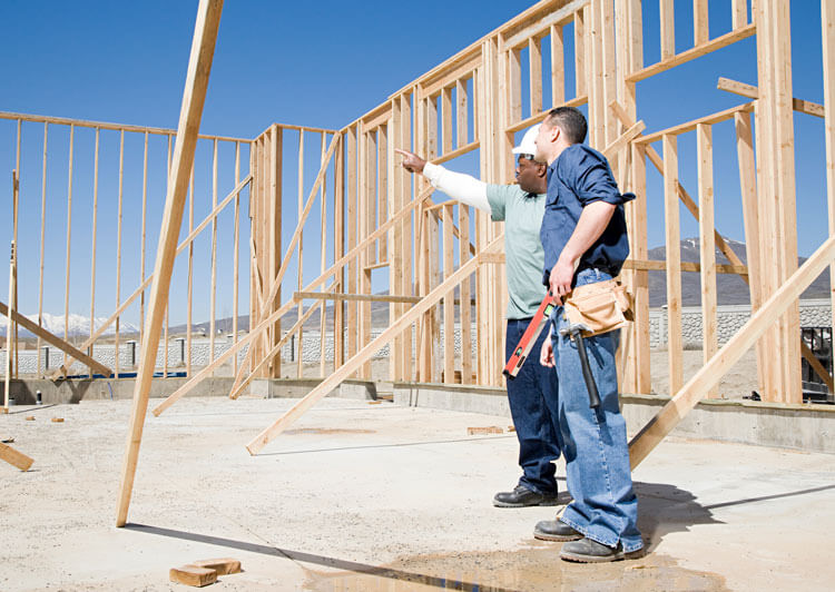 workers on a construction site